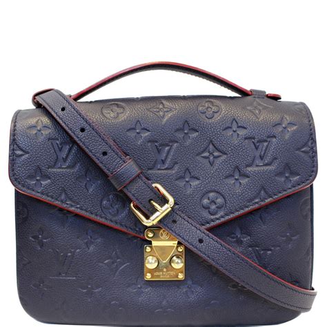 lv blue leather bag|louis vuitton shoulder bag leather.